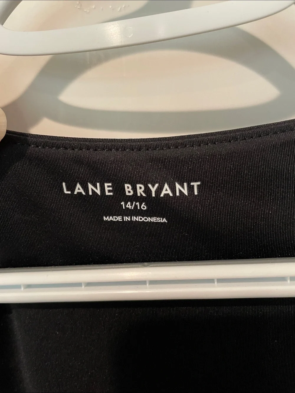 Lane Bryant Black Scoop Neck Short Sleeve Bodysuit 14/16 - Picture 3 of 4